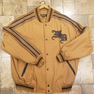 Pelle Pelle 3XL Vintage wool blend varsity jacket.